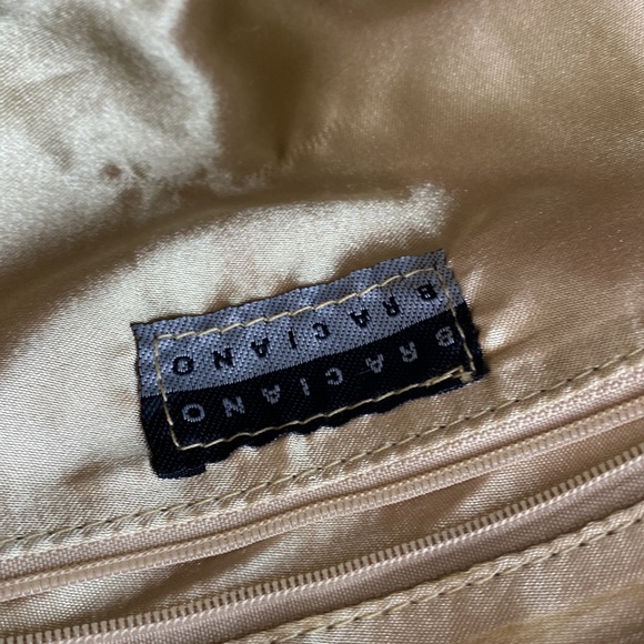 Braciano gold metallic with olive green beaded handle. Medium - Picture 5 of 7